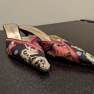 D&G brocade mules